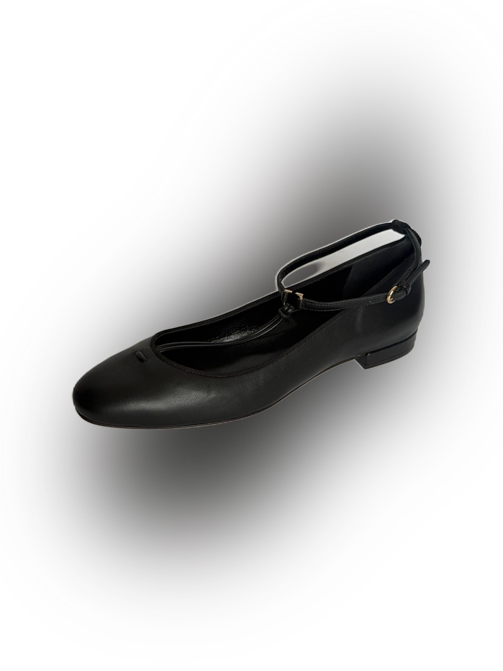 Ulla Johnson Louise Mary Jane Ballet Flat Black Leather NWB